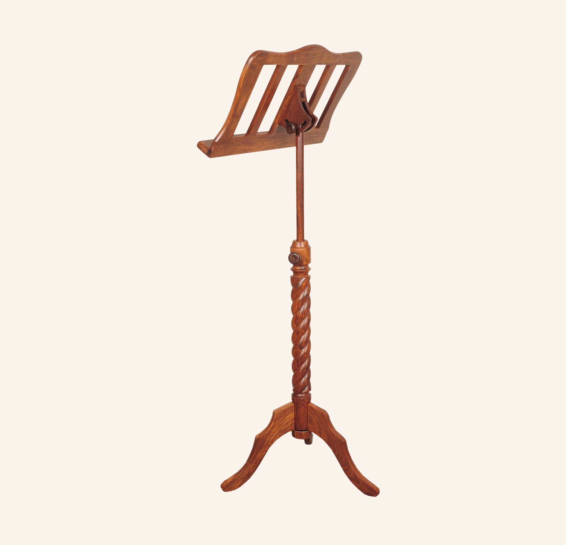 Muzikkon Single Tray Sprial Music Stand Rosewood