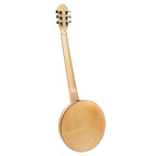 Heartland 6 String Deluxe Irish Banjo Left Handed 24 Bracket with Closed Solid Back Maple Finish