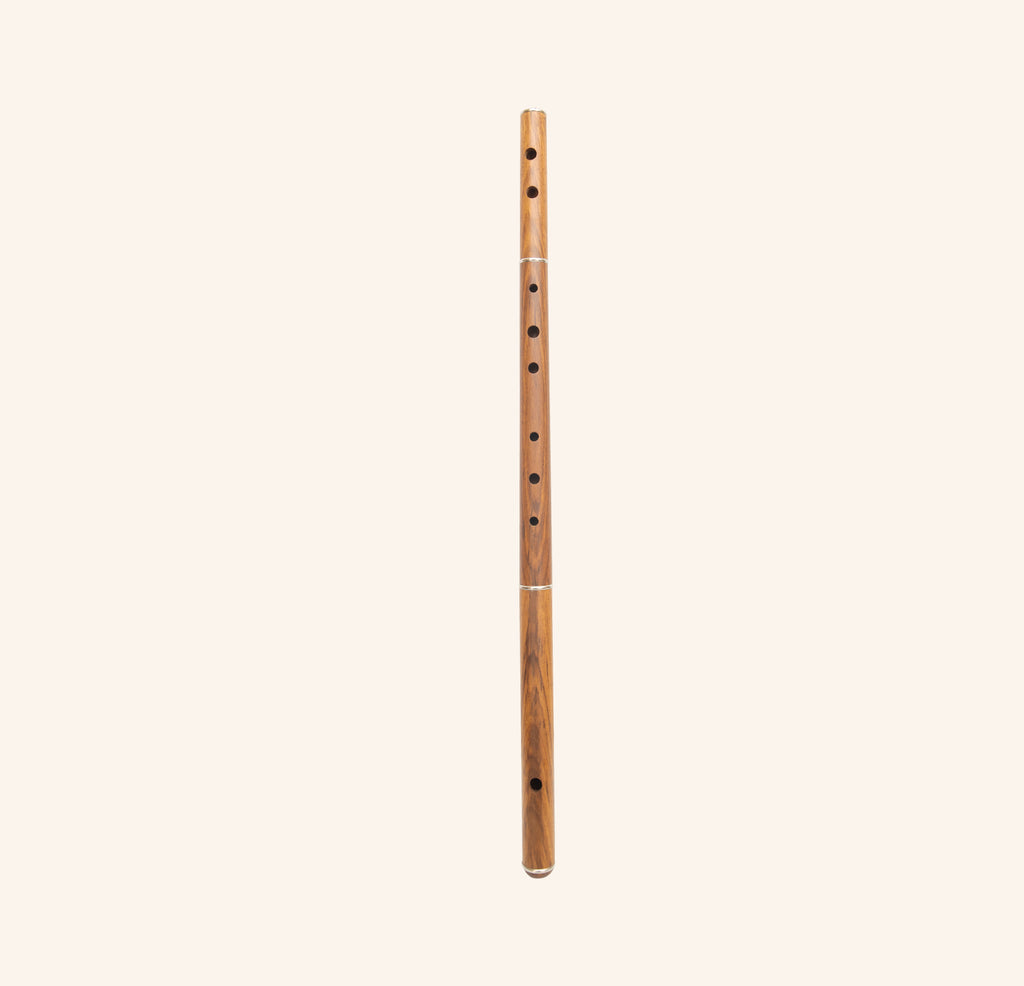 Irish Flute D tune Rosewood Without Tuning Slide with Padded Pouch