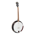 Heartland 4 String Banjo 19 Frets Irish Tenor Banjo Left Handed 24 Bracket With Closed Solid Back