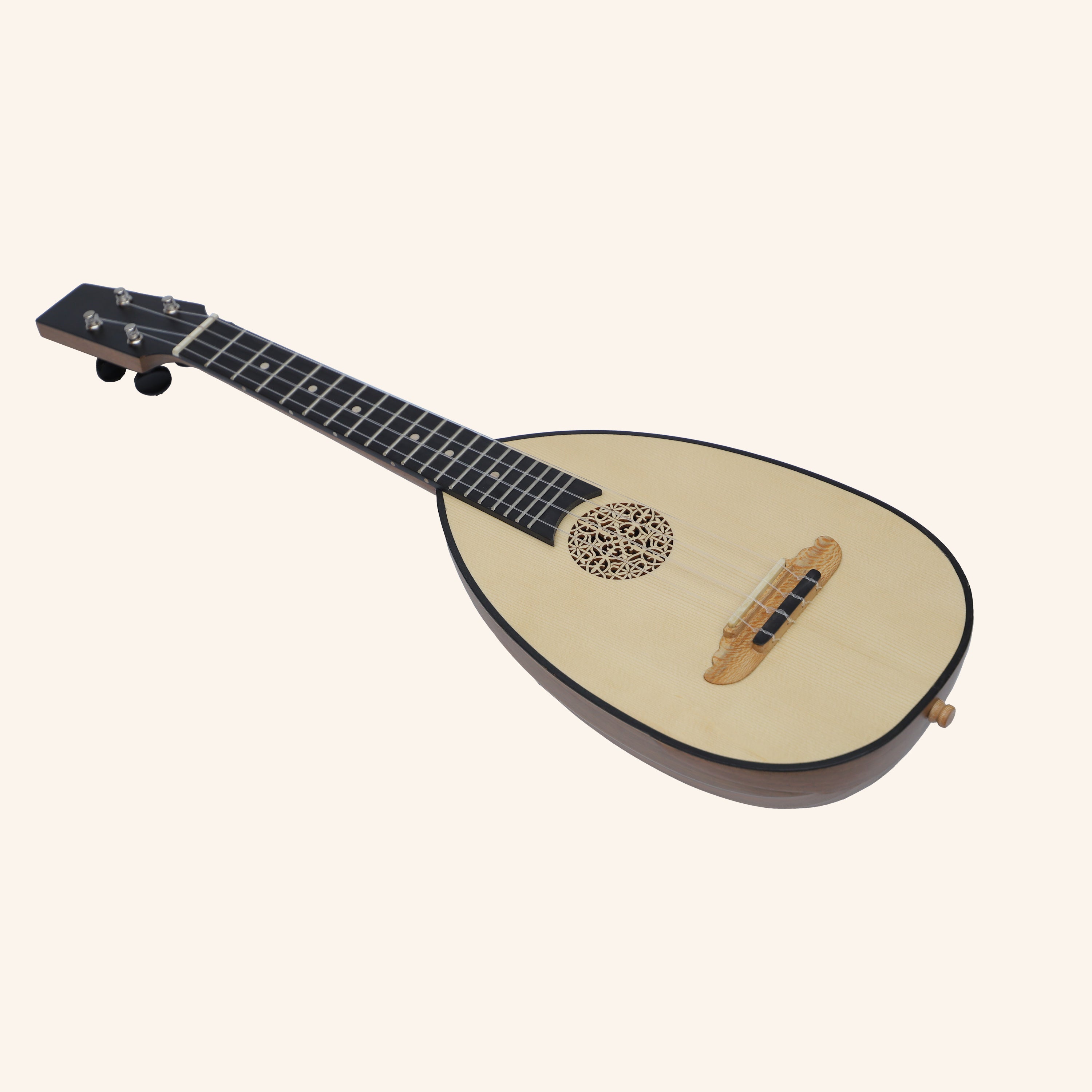 Heartland Baroque Ukulele, 4 String Concert Walnut