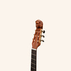 Muzikkon Lute Guitar, 6 Steel Strings Variegated Lacewood Rosewood Left Handed