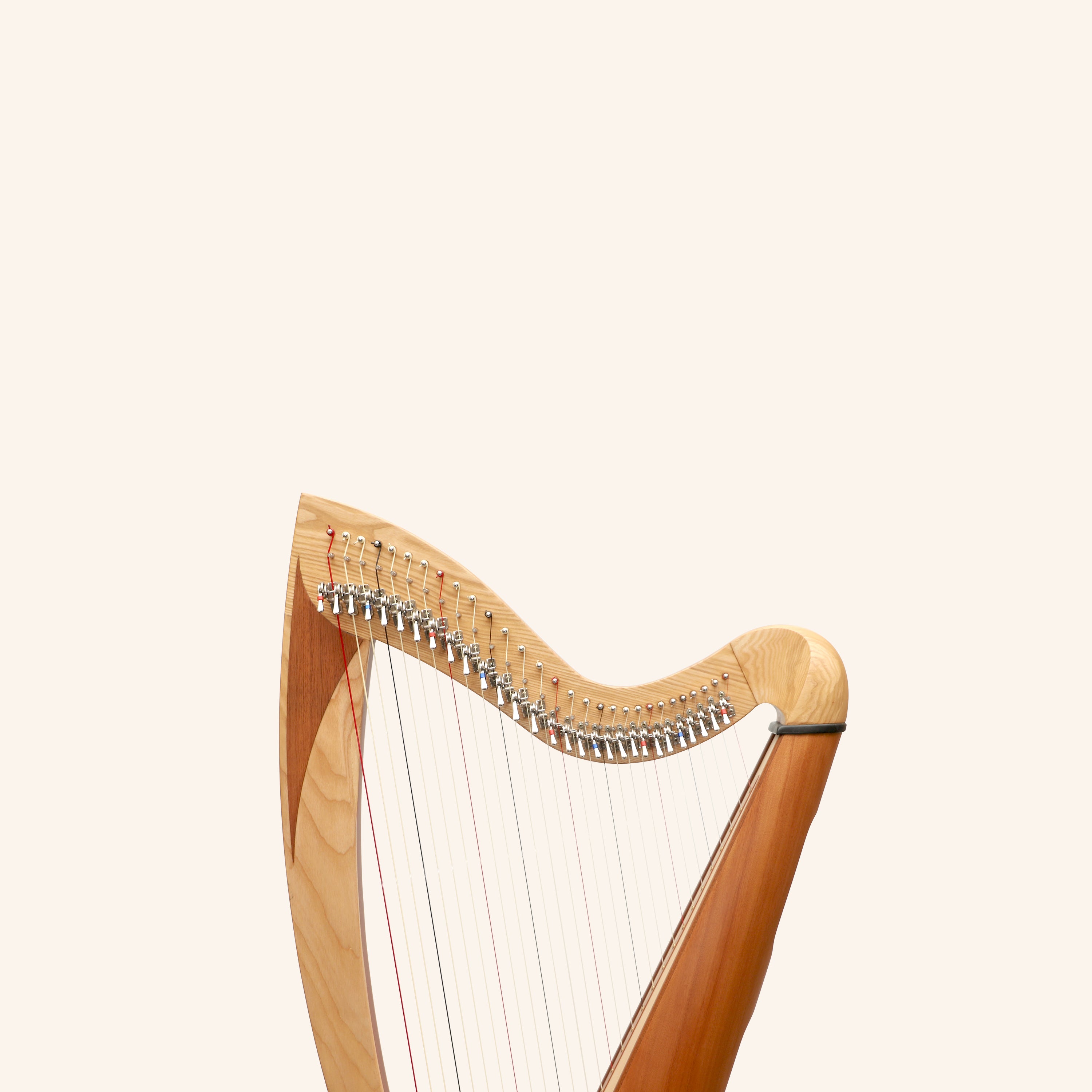 McHugh Atlas Harp 29 String Ash and Mahogany Roundback