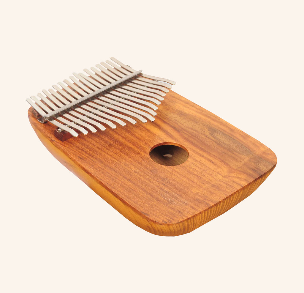 Heartland Mulberry Round back Thumb Piano, African Kalimba, Mbira with Rosewood Top