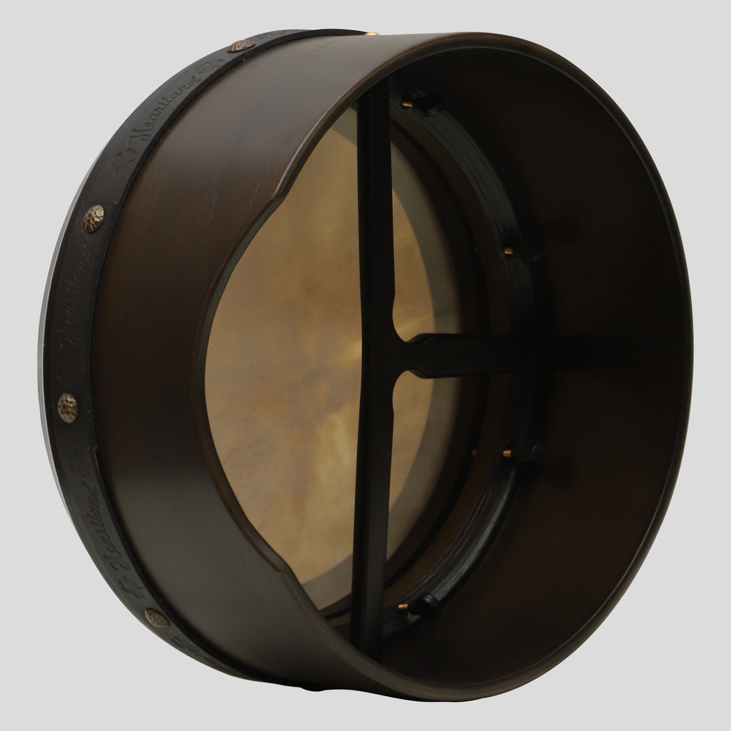 Muzikkon 14”x6" Premium Celtic Irish Bodhran with Easy Tune System Deep Rim T-BAR & Taped Finish