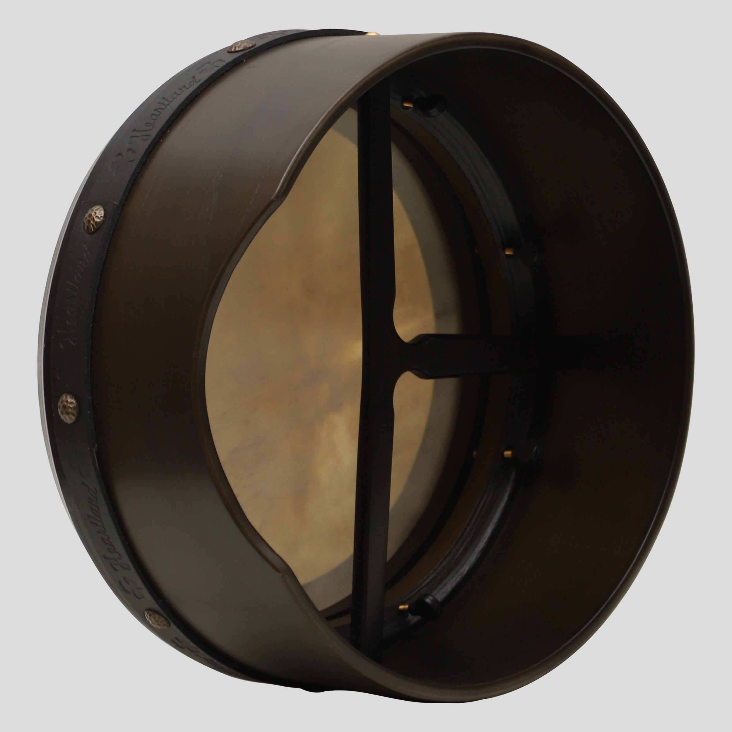 Muzikkon 14”x6" Premium Celtic Irish Bodhran with Easy Tune System Deep Rim T-BAR & Taped Finish