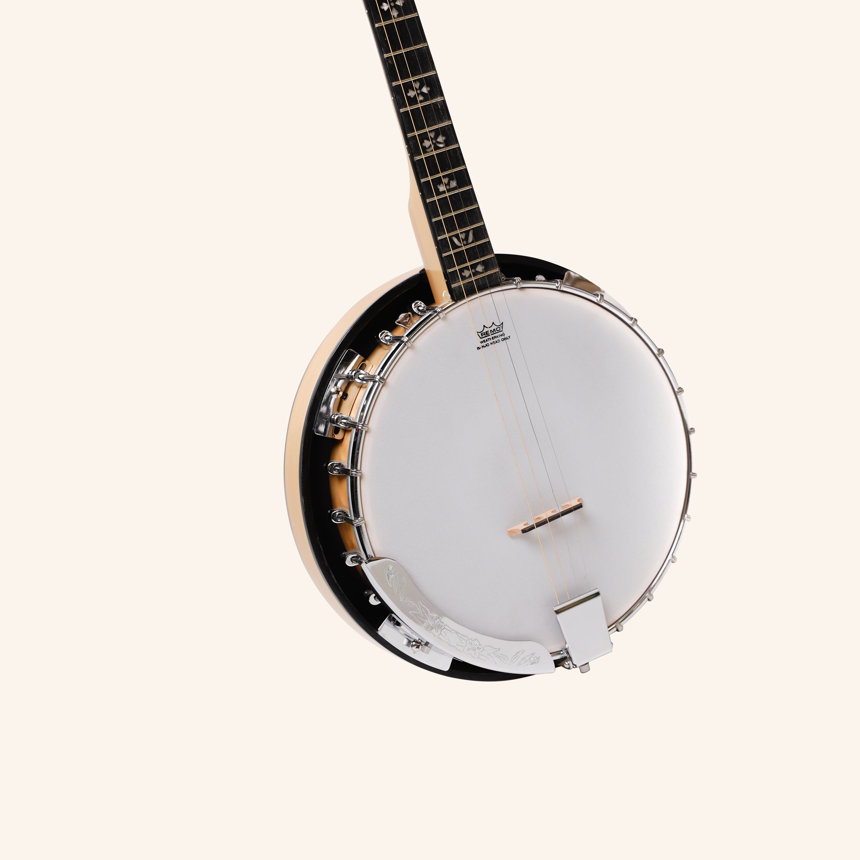 Heartland Deluxe Irish Tenor Banjo 19 Frets with 24 Bracket and Closed Solid Back Maple Finish