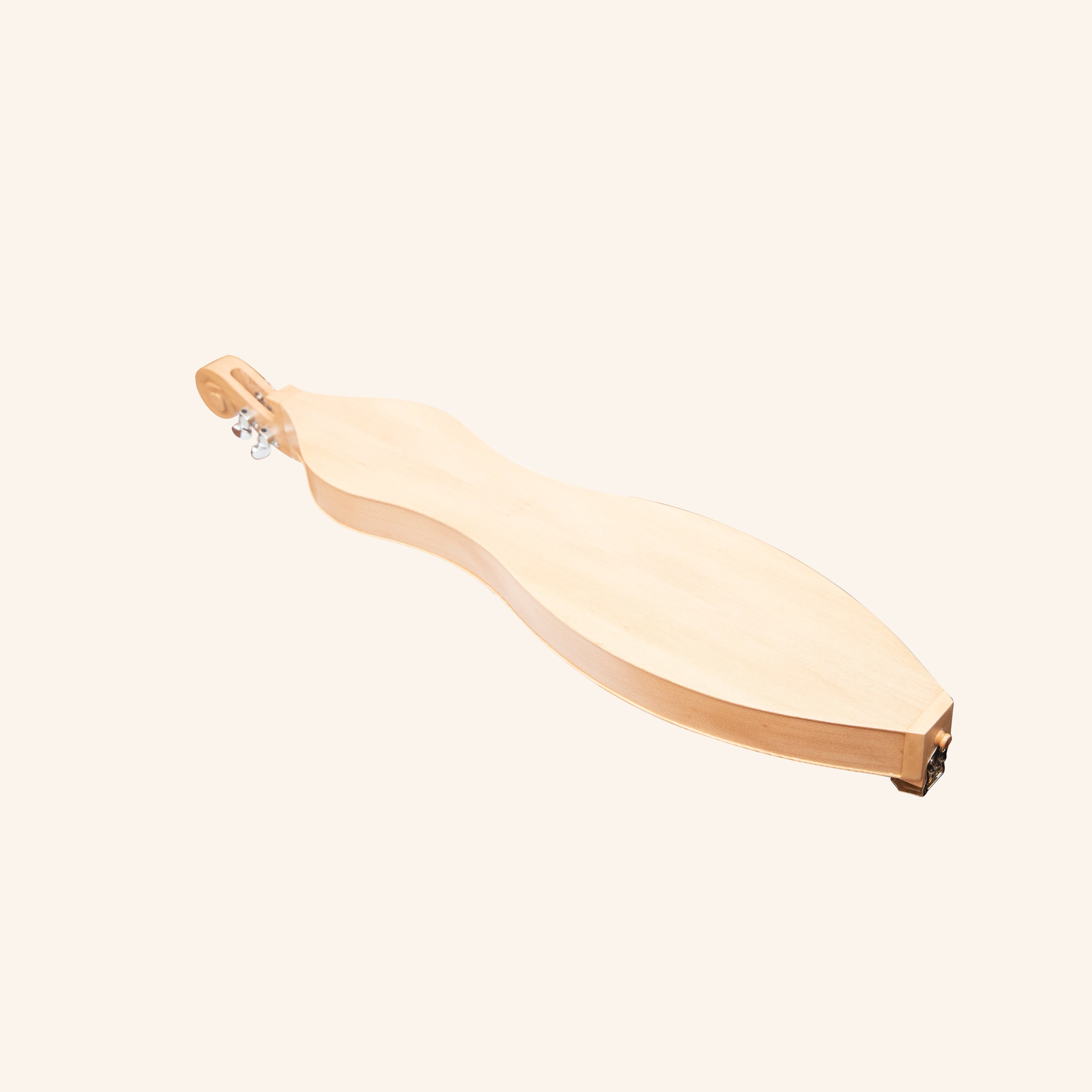 Mountain Dulcimer 4 String  Knotwork Scroll Lacewood with Nickel Finish Hardware
