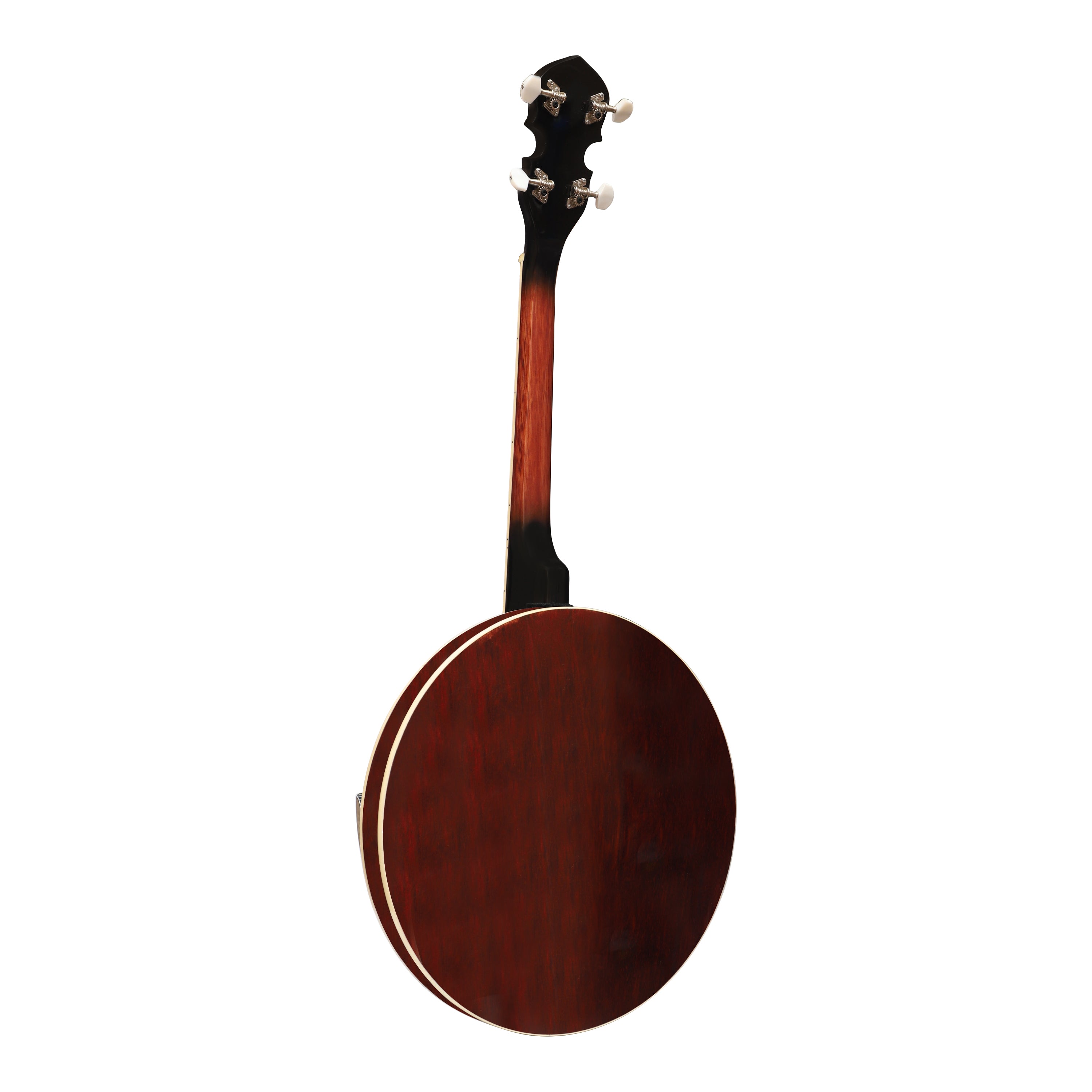 Heartland 4 String Banjo Closed Solid Back 17 Fret, Left Handed 4 String Irish Tenor Banjo Short Scale