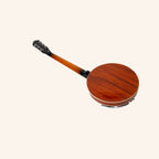 Heartland 6 String Irish Banjo Left Handed Player Series 24 Bracket with Closed Solid Back Sunburst Finish