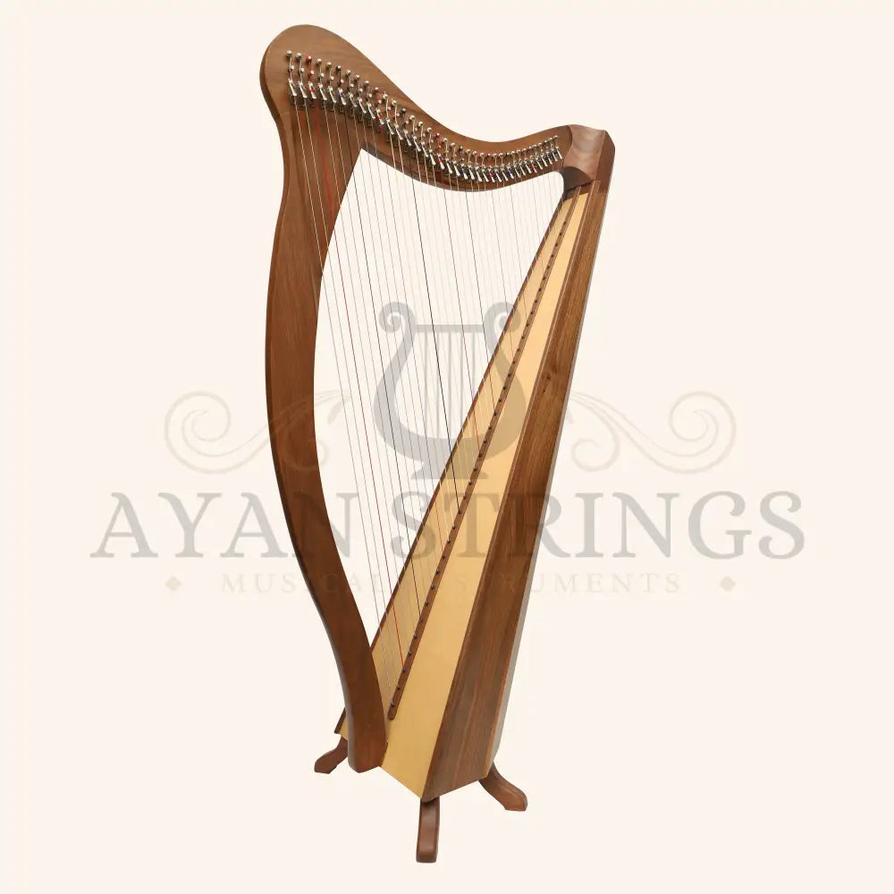 36 String Ard Ri Harp - Walnut - Stringed Instruments
