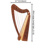 Cross Strung Harp, 38 String Rosewood