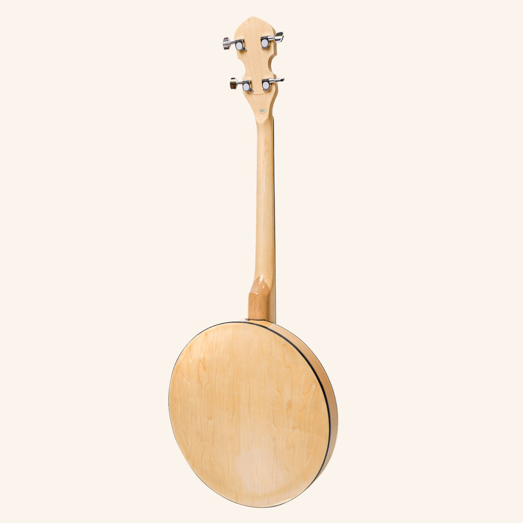 Heartland Deluxe Irish Tenor Banjo 17 Frets with 24 Bracket and Closed Solid Back Maple Finish