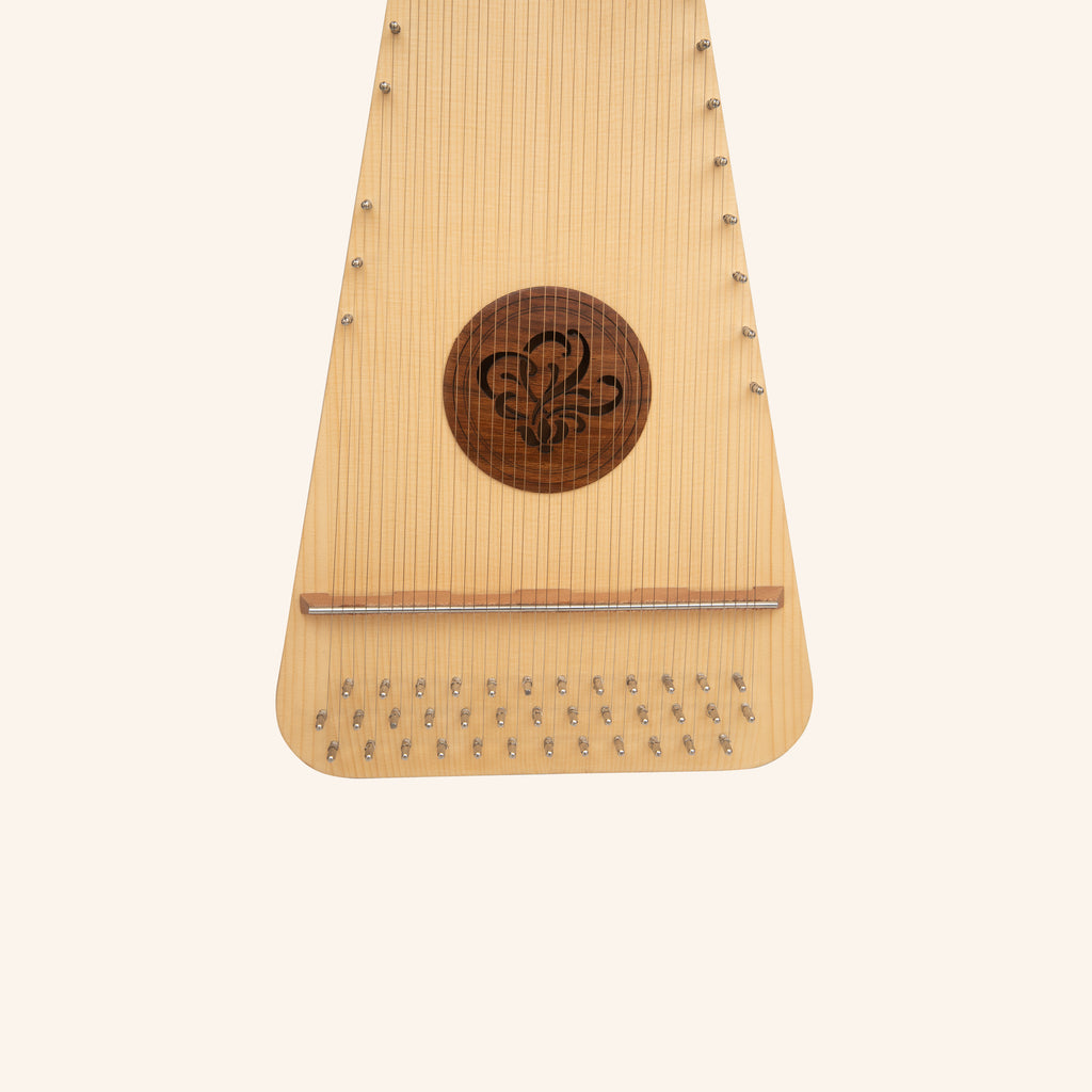 Muzikkon Round Back Bowed Psaltery Baritone Lacewood