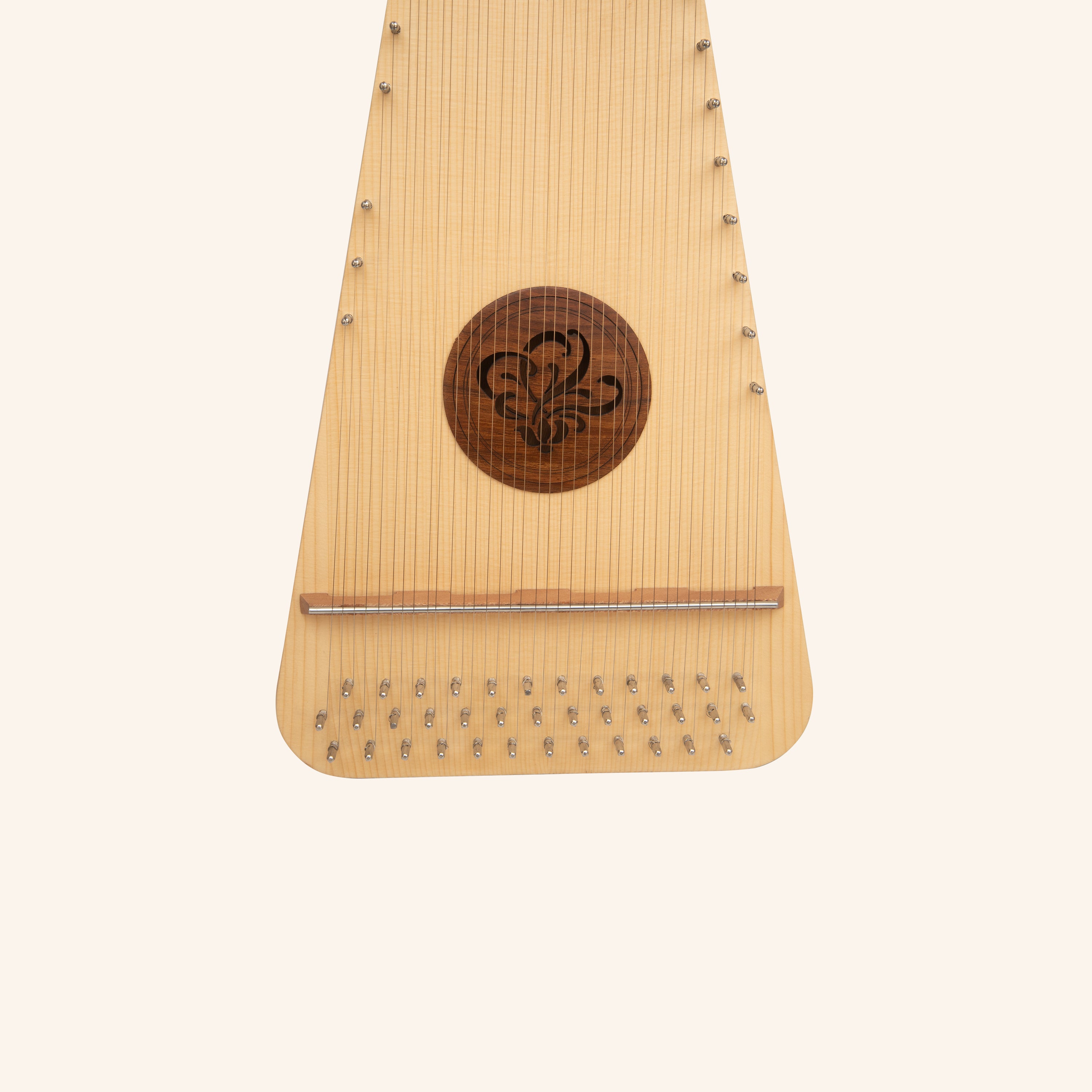 Muzikkon Round Back Bowed Psaltery Baritone Lacewood