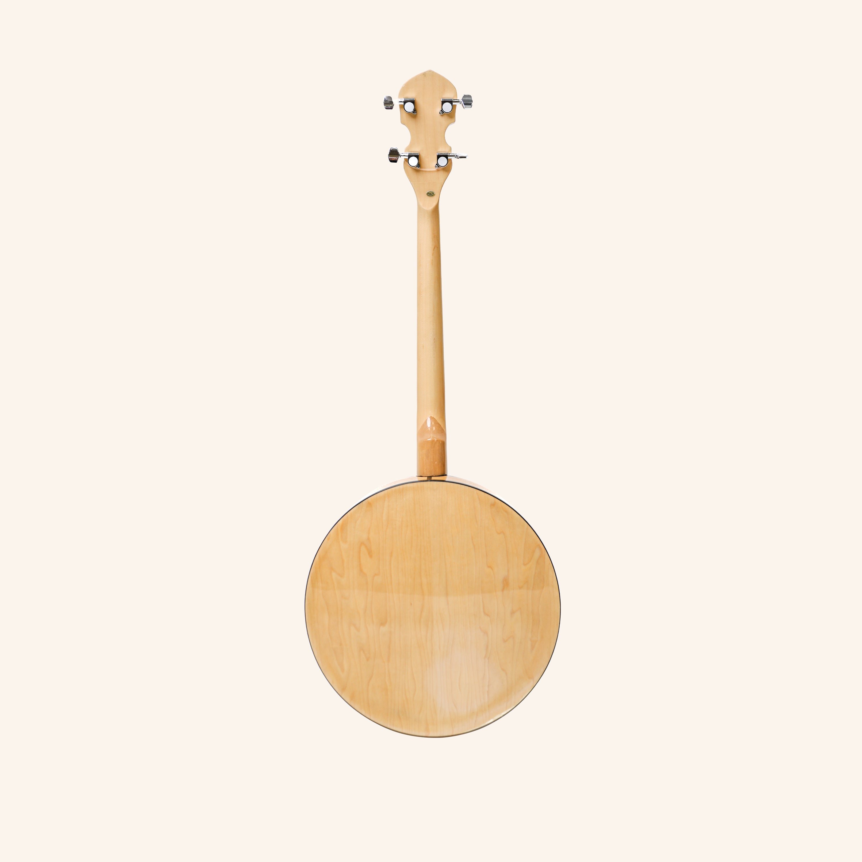 Heartland Deluxe Irish Tenor Banjo Left Handed 19 Frets 24 Bracket Closed Solid Back Maple Finish