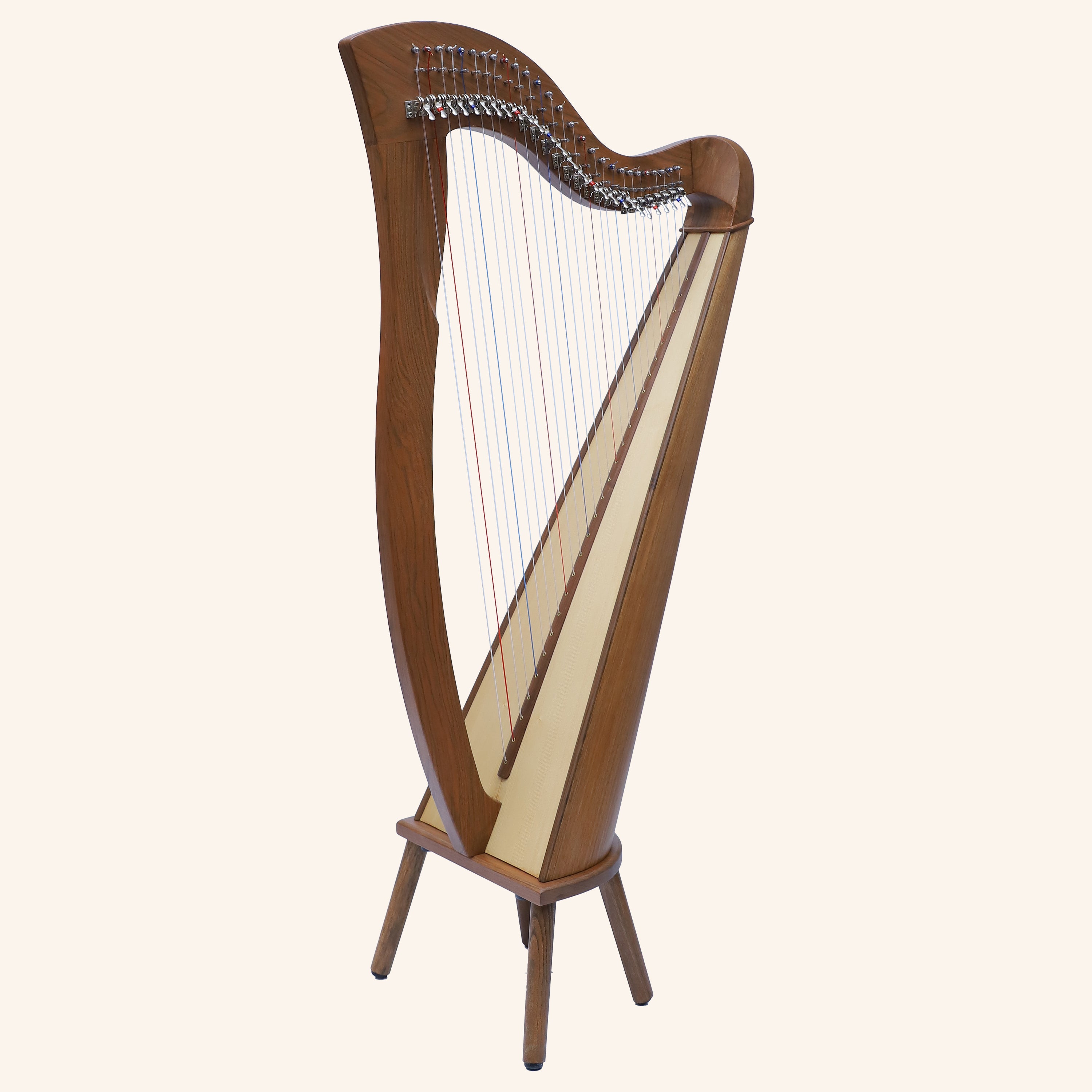 27 String McHugh Harp Round Back