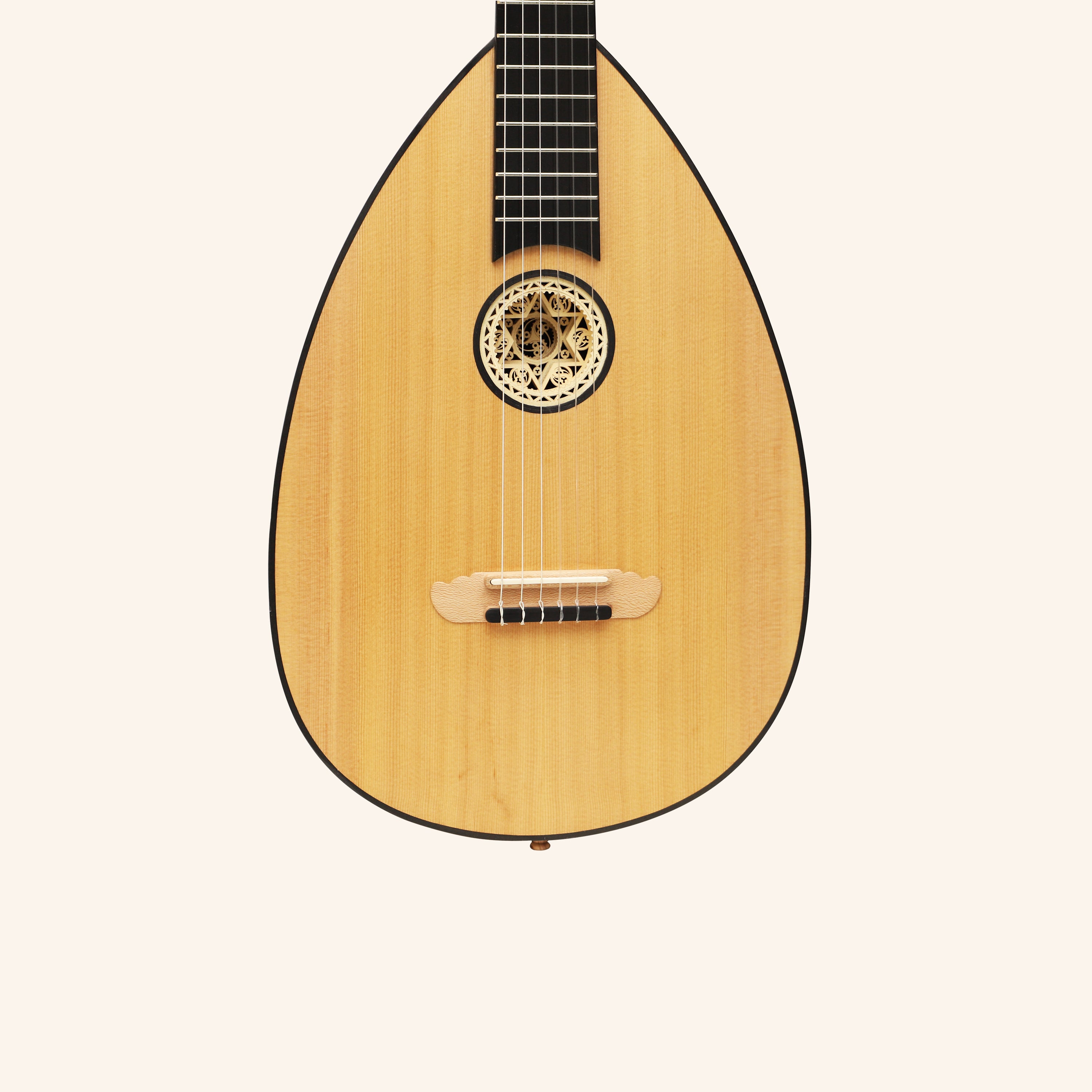 MUZIKKON LUTE GUITAR, 6 STRING WALNUT
