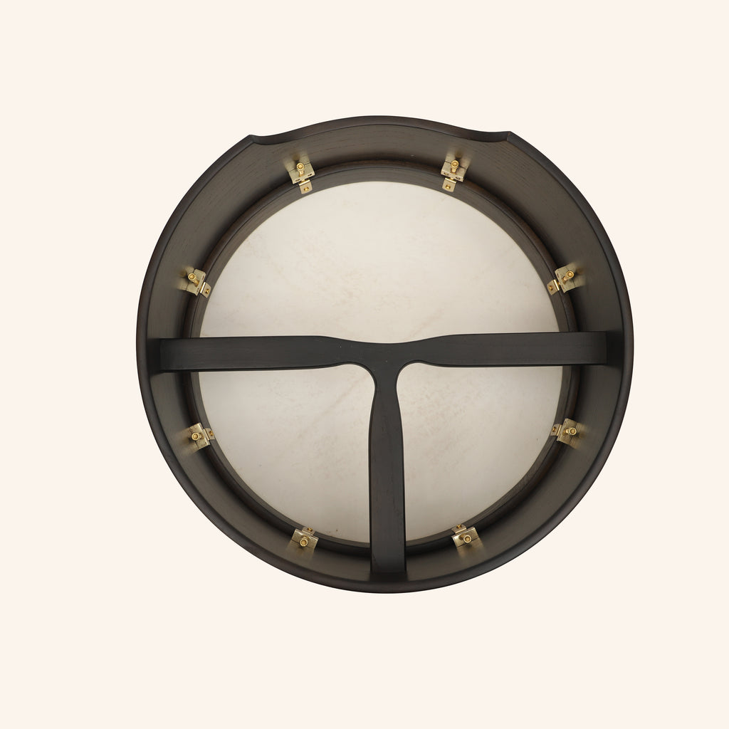 Muzikkon 16"X6" Heartland Tunable Irish Bodhran Drum Deep Rim with T-BAR & Taped Finish Deep Tune, Celtic Irish Bodhran