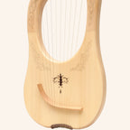 Muzikkon Lyre Harp, 10 String Engraved