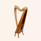 McHugh Atlas Harp 29 String Ash and Mahogany Squareback