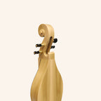 Muzikkon Mountain Dulcimer, 4 String Turn Scroll Maple With Purfling