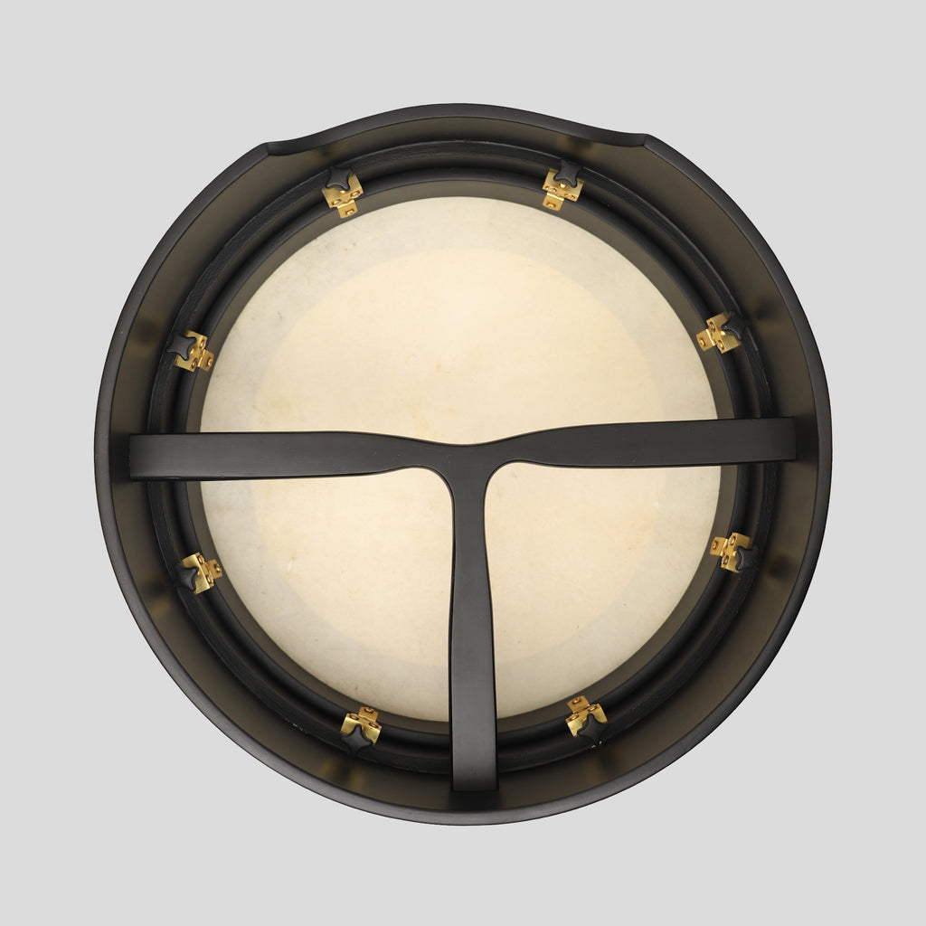 Muzikkon 16”x5" (40.5x12.5 Cm) Premium Celtic Irish Bodhran With Easy Tune System Deep Rim T- Bar & Taped Finish