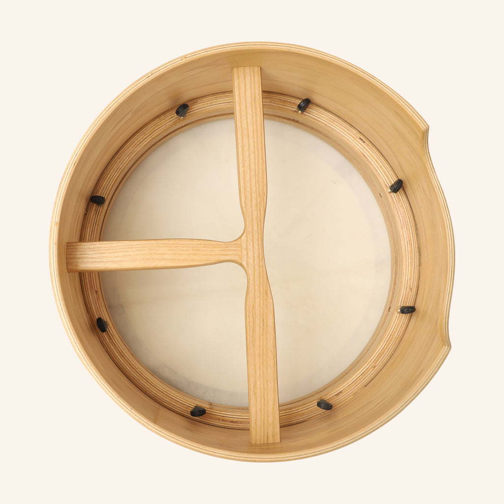 Muzikkon 15”x6" Premium Celtic Irish Bodhran with Easy Tune System Deep Rim T-BAR & Taped Finish