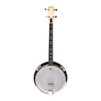 Heartland Deluxe Irish Tenor Banjo Left Handed 19 Frets 24 Bracket Closed Solid Back Maple Finish