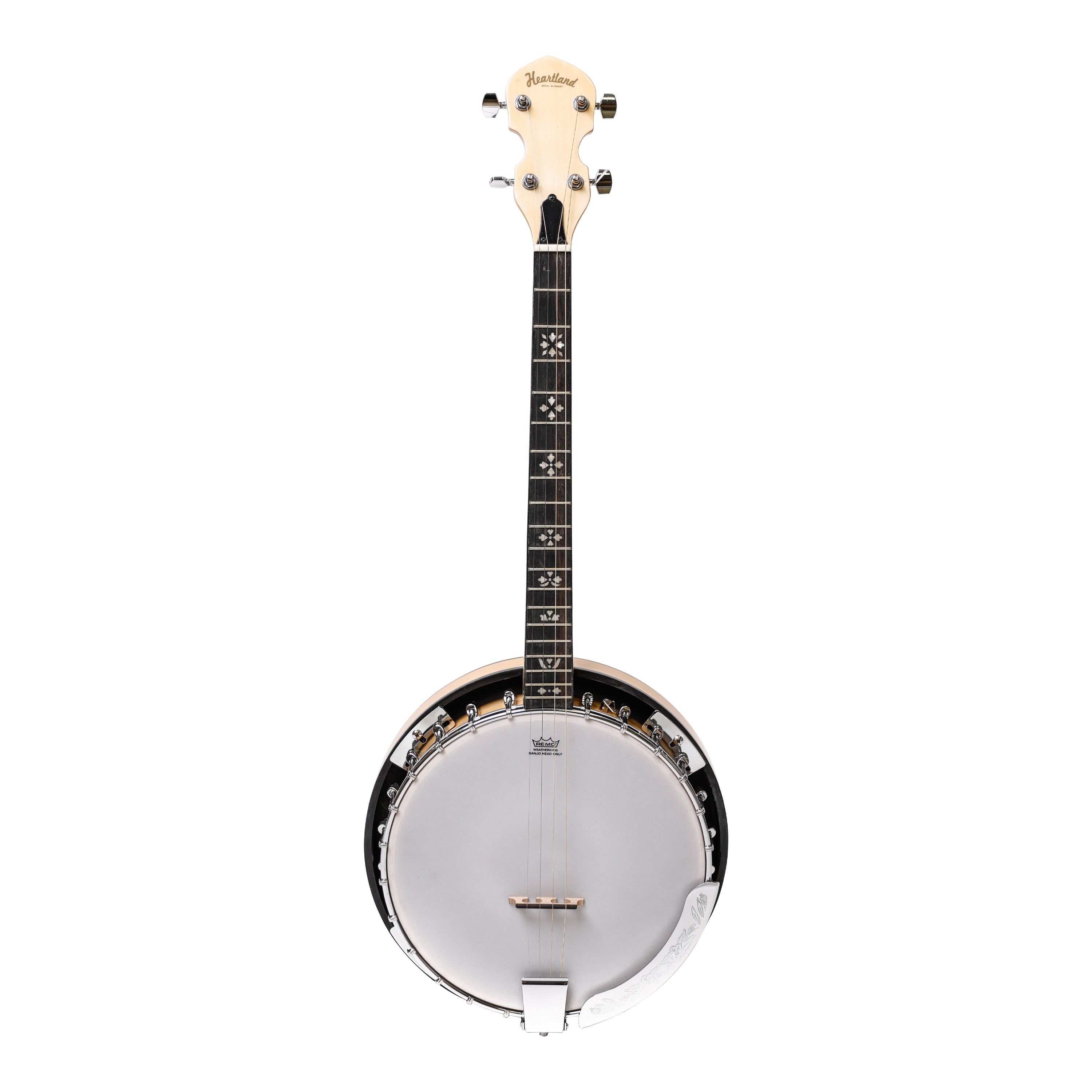 Heartland Deluxe Irish Tenor Banjo Left Handed 19 Frets 24 Bracket Closed Solid Back Maple Finish