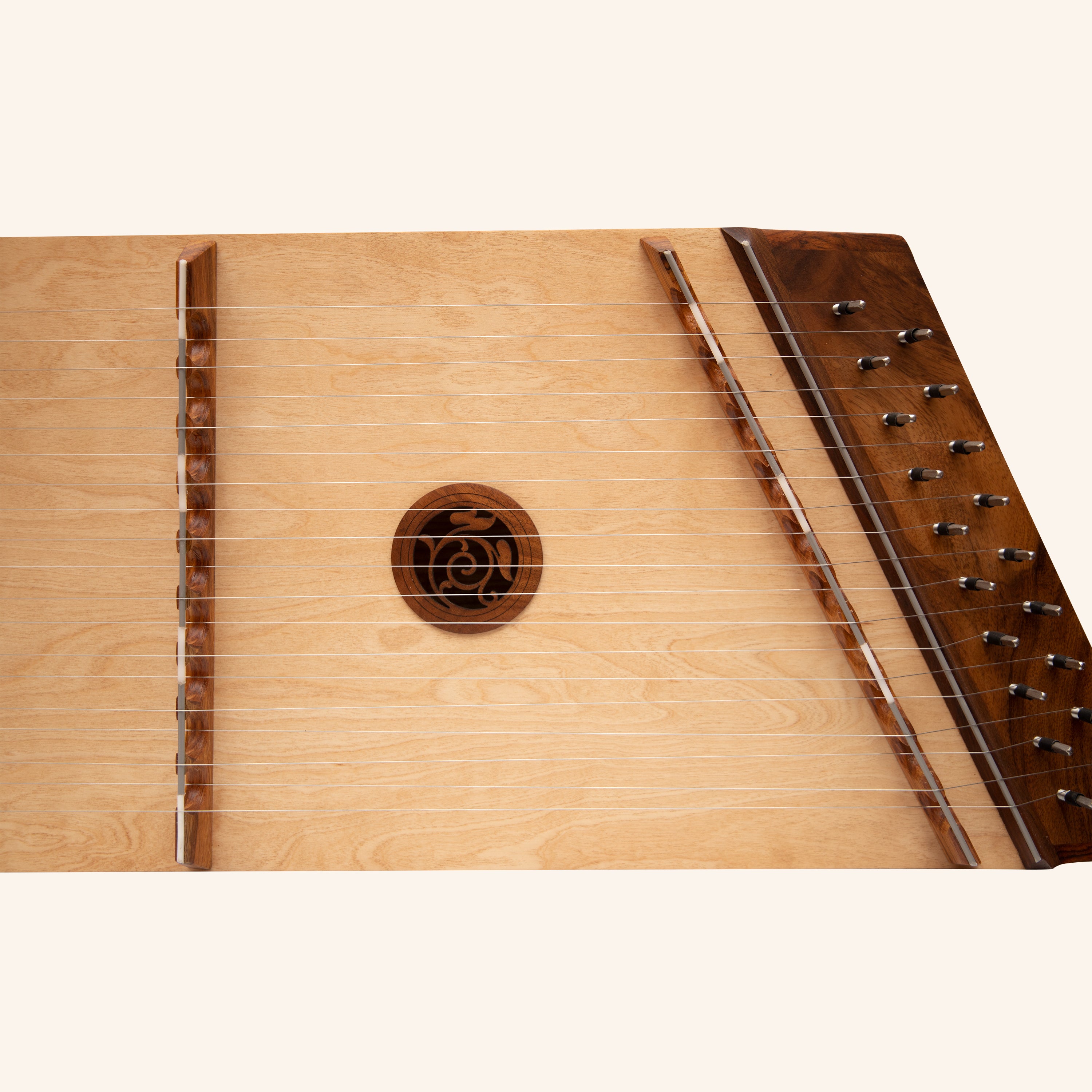 Muzikkon Single Strung 10-9 Hammered Dulcimer Rosewood With Hammers