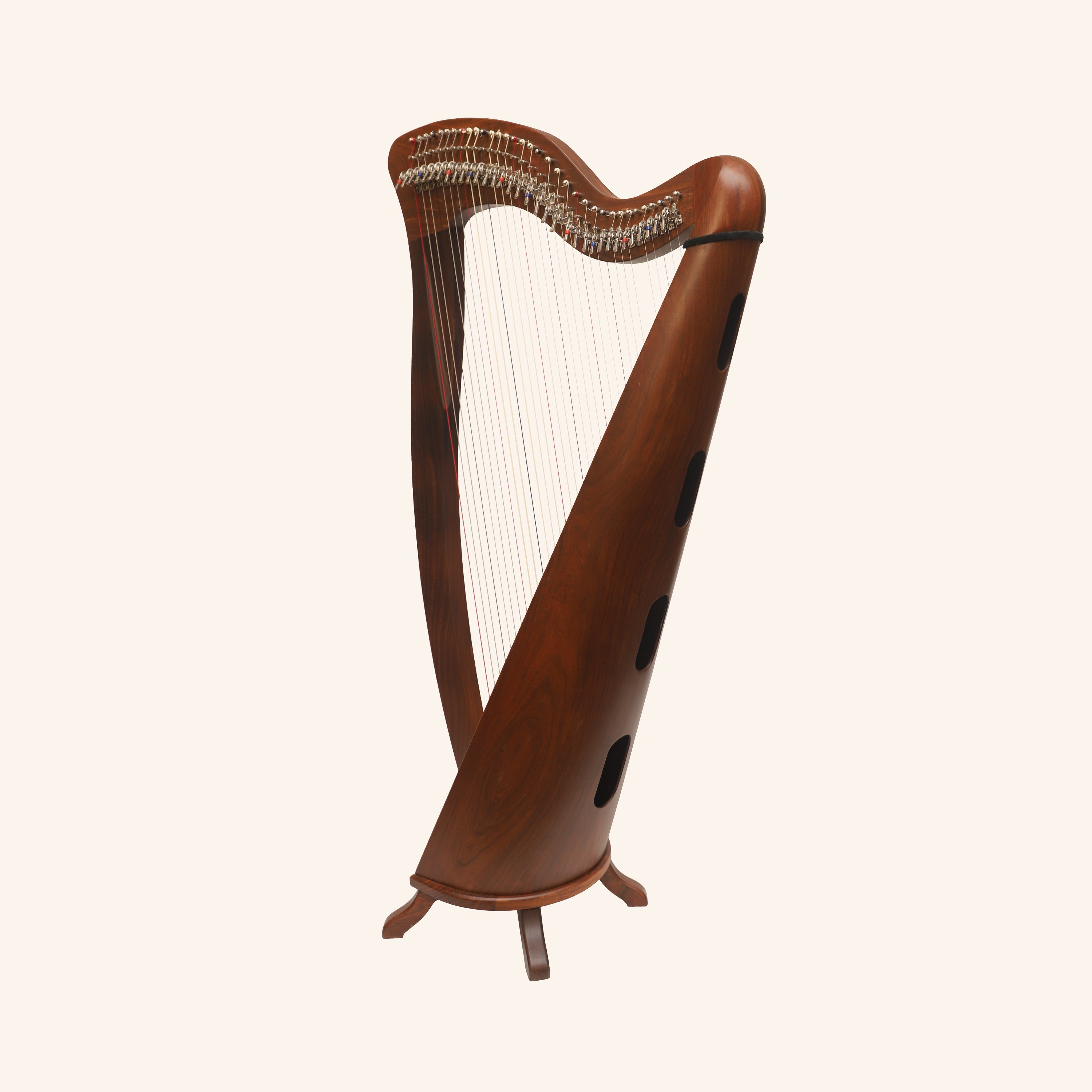 McHugh Harp 34 Strings Rosewood Round back