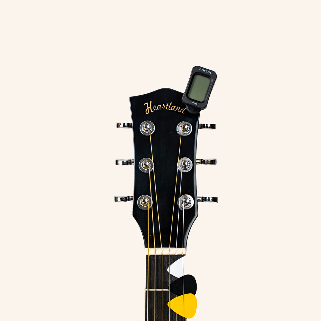 Heartland Spirit Dreadnought Steel String Guitar Kit Black