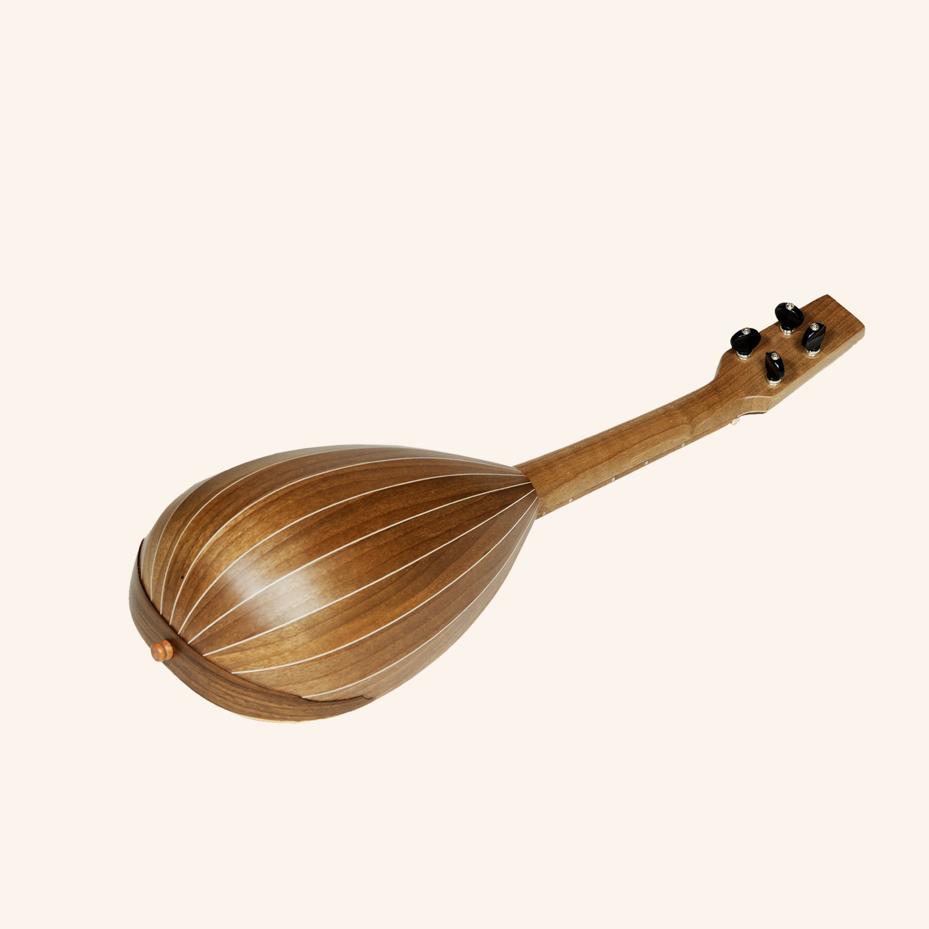 Heartland Baroque Ukulele, 4 String Baritone Walnut