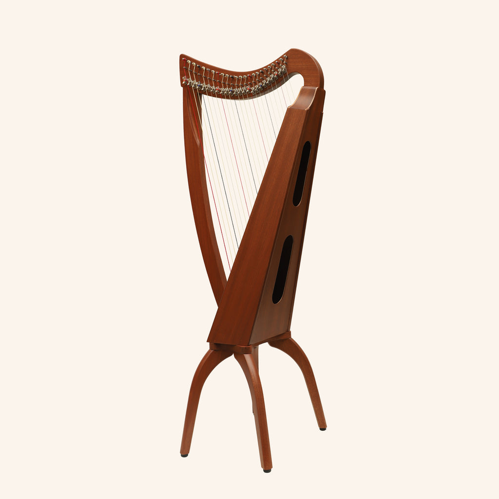 Muzikkon 24 String Trinity Cèilidh Harp Mahogany