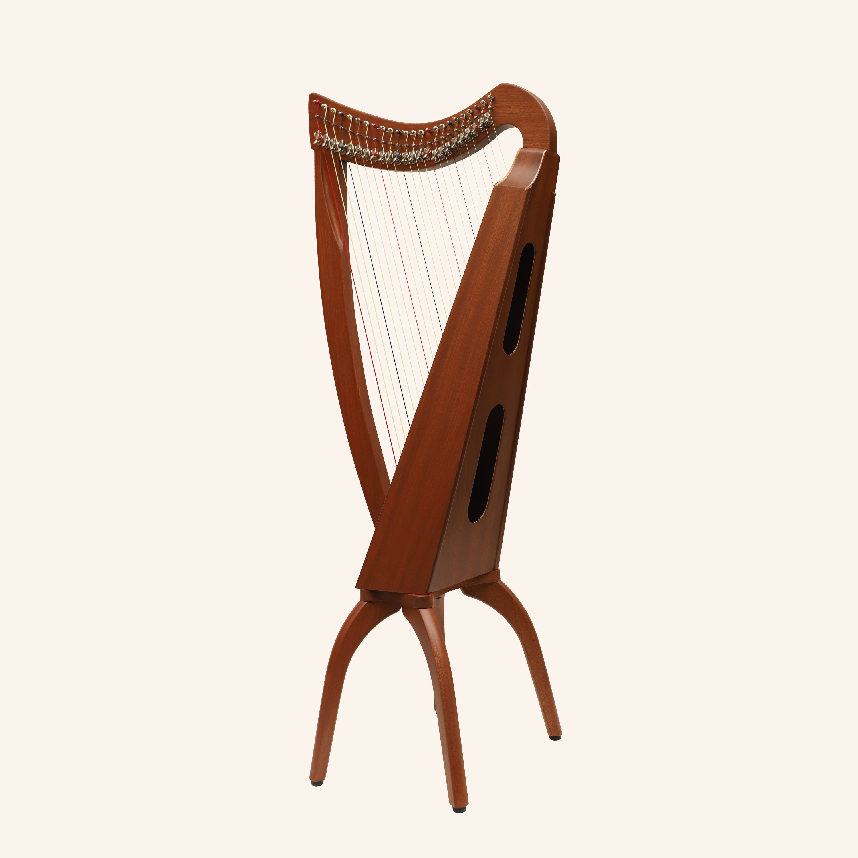 Muzikkon 24 String Trinity Cèilidh Harp Mahogany