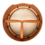 Muzikkon 14”x6" Premium Celtic Irish Bodhran with Easy Tune System Deep Rim T-BAR & Taped Finish