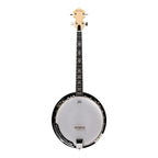 Heartland Deluxe Irish Tenor Banjo 19 Frets with 24 Bracket and Closed Solid Back Maple Finish