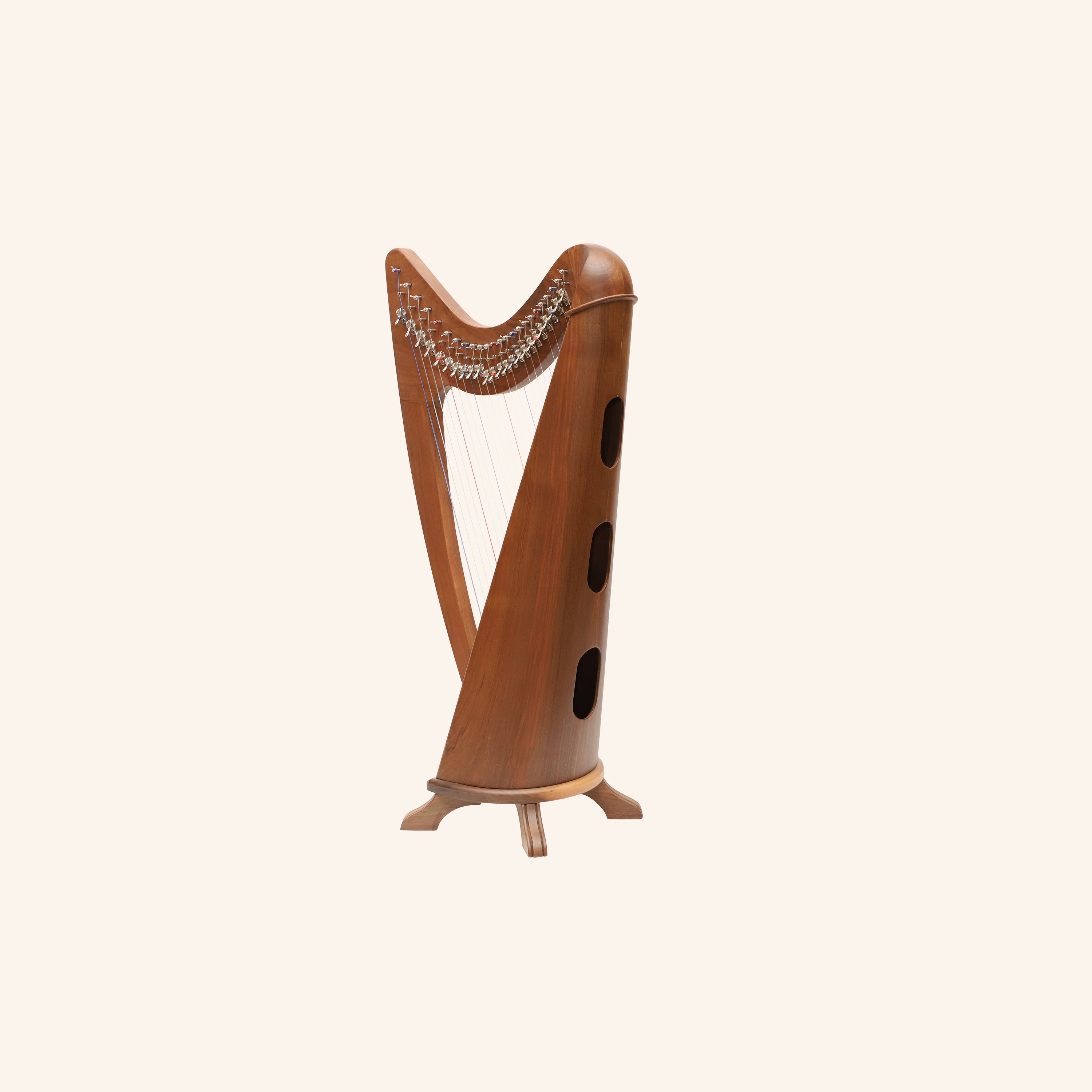 24 String Claddagh Harp Walnut
