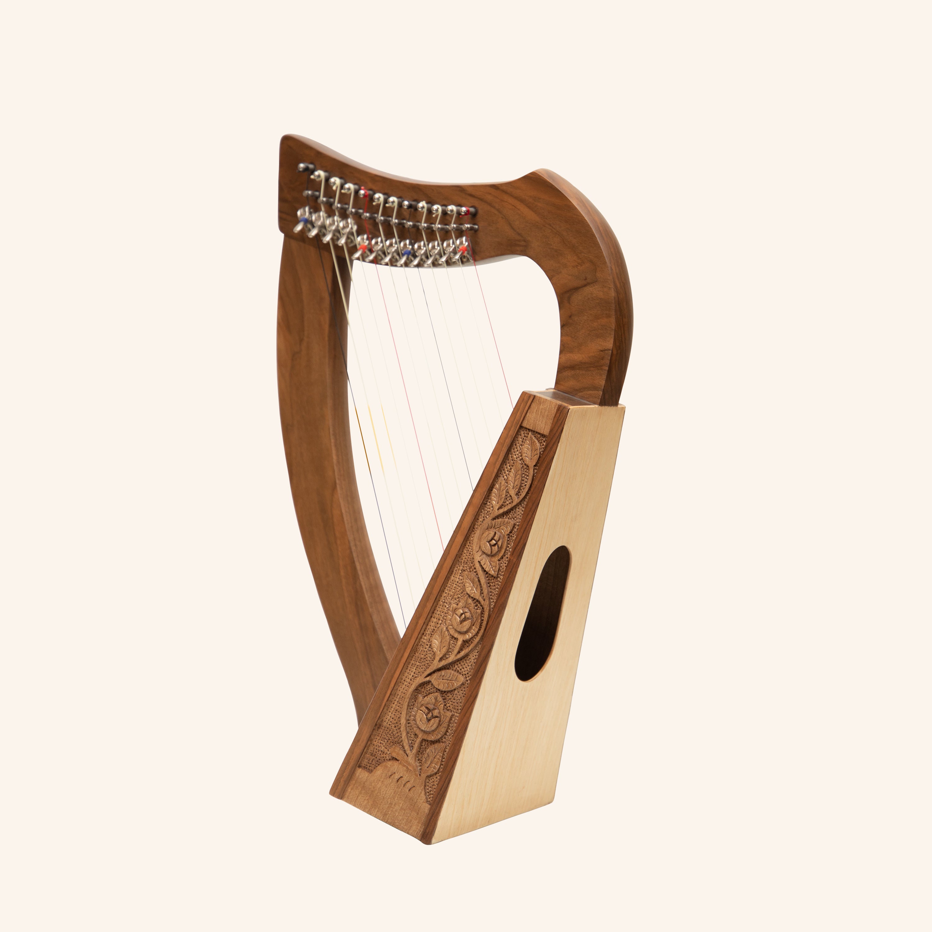 12 String O'Carolan Harp With Sharpening Levers