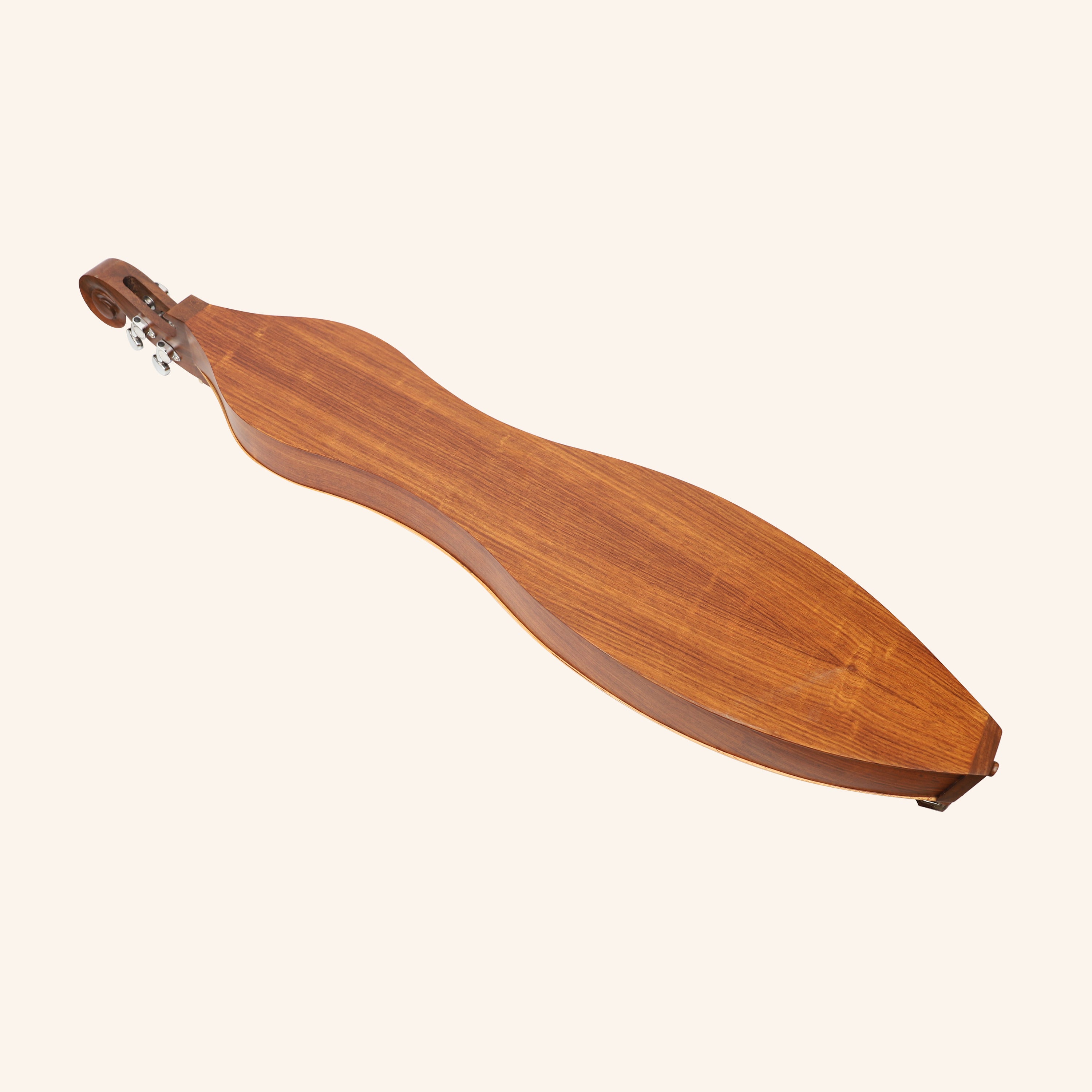 Muzikkon Mountain Dulcimer, 4 Strings Knotwork Scroll R-W Silver Gear