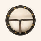 Muzikkon 18"X4" Heartland Tunable Irish Bodhran Drum with T-Bar & Taped Finish Deep Tune