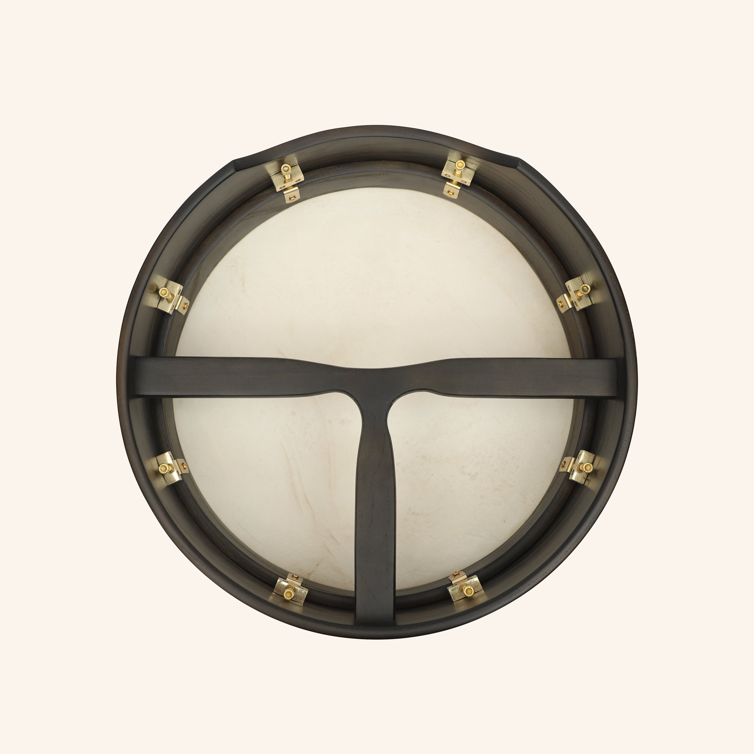 Muzikkon 16"X4" Heartland Tunable Irish Bodhran with T-BAR & Taped Finish Deep Tune