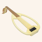 Muzikkon Electric Arabic Frame Oud With Pegs, Lacewood White