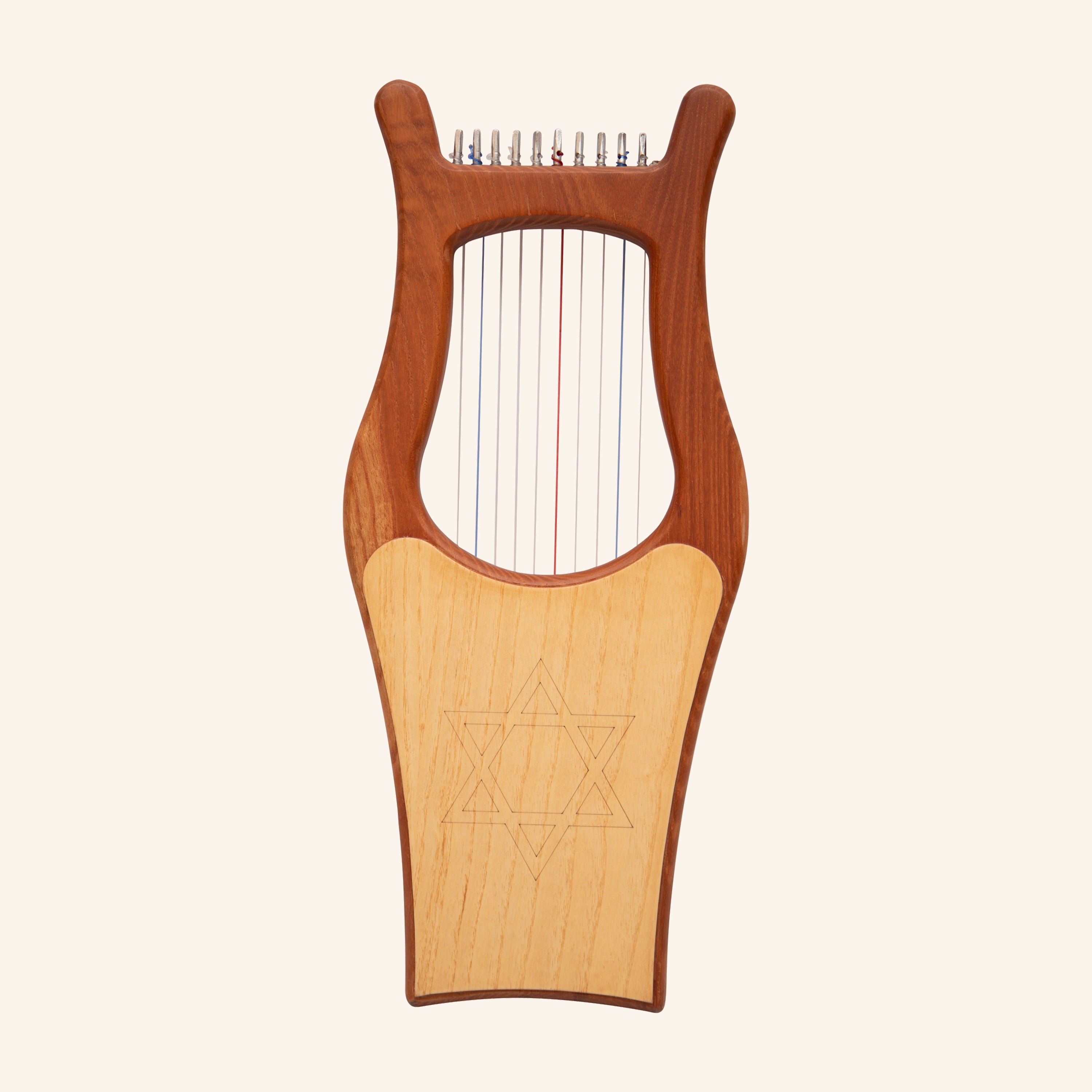 Muzikkon Mini Kinnor Harp, 10 String Red Cedar