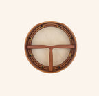 Muzikkon 16”x5" (40.5x12.5 Cm) Premium Celtic Irish Bodhran With Easy Tune System Deep Rim T- Bar & Taped Finish