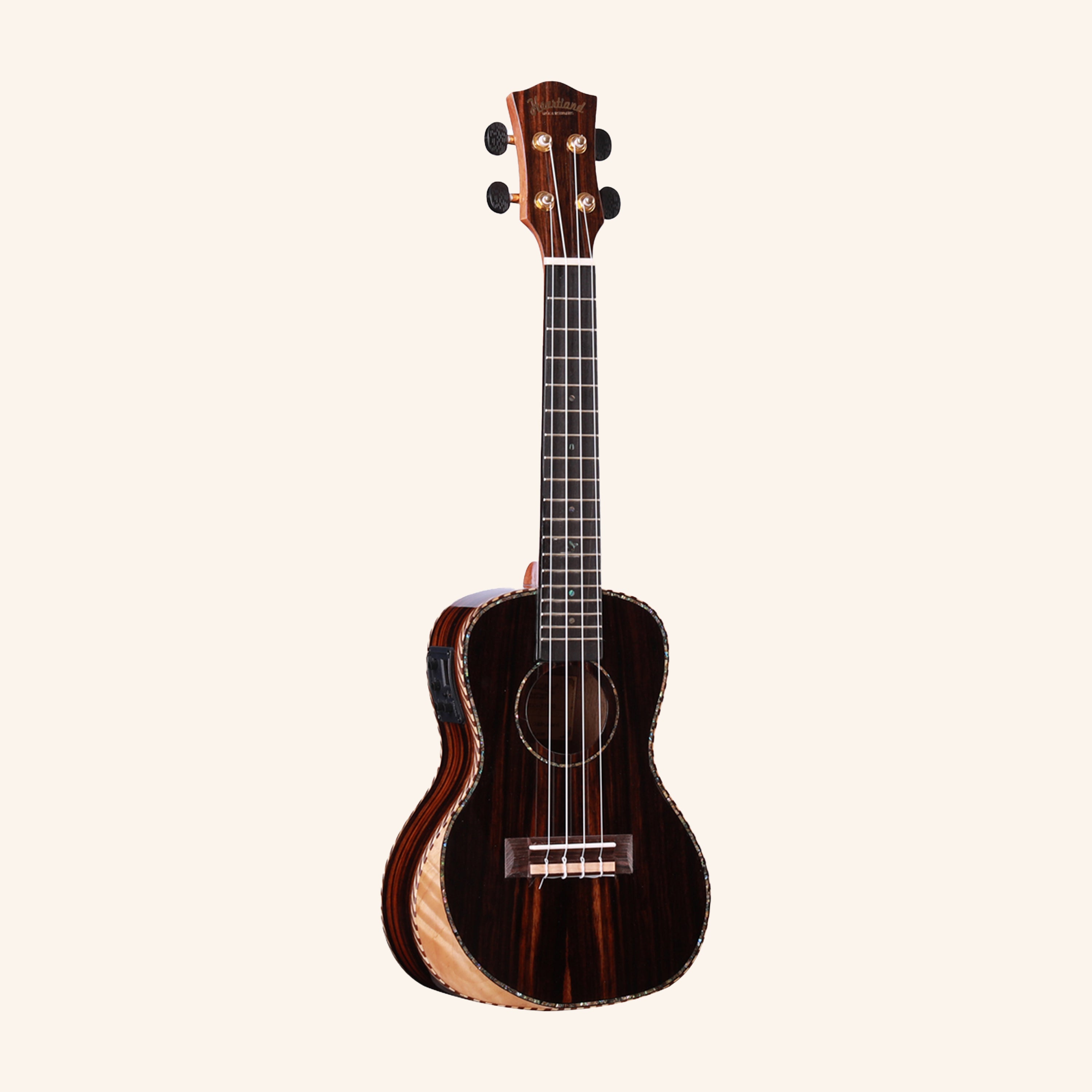 Heartland Concert Ukulele Ebony with EQ