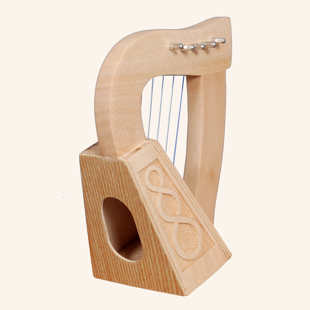 O'Carolan Harp, 5 String Lacewood Knotwork