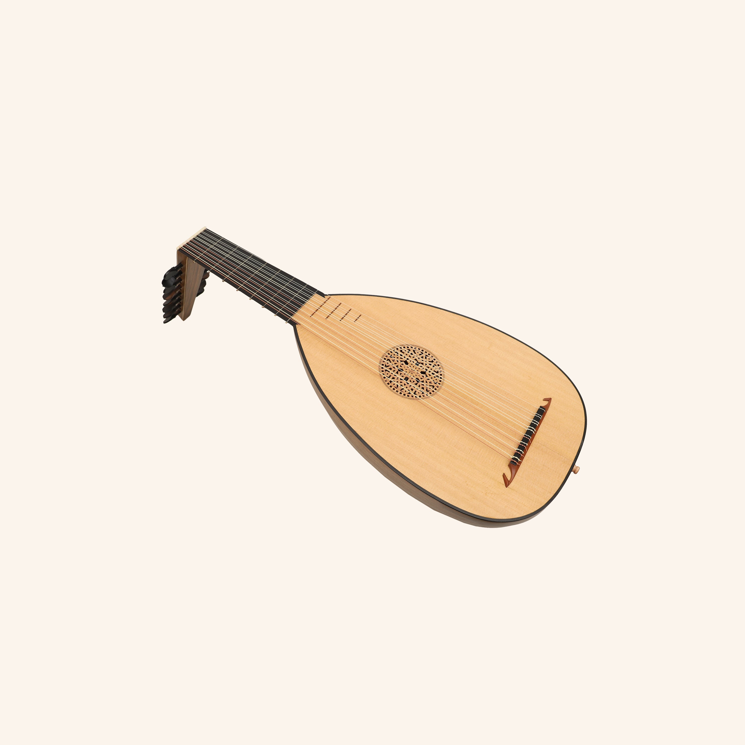 Muzikkon Renaissance Lute 8 Course Right Hand After Hieber