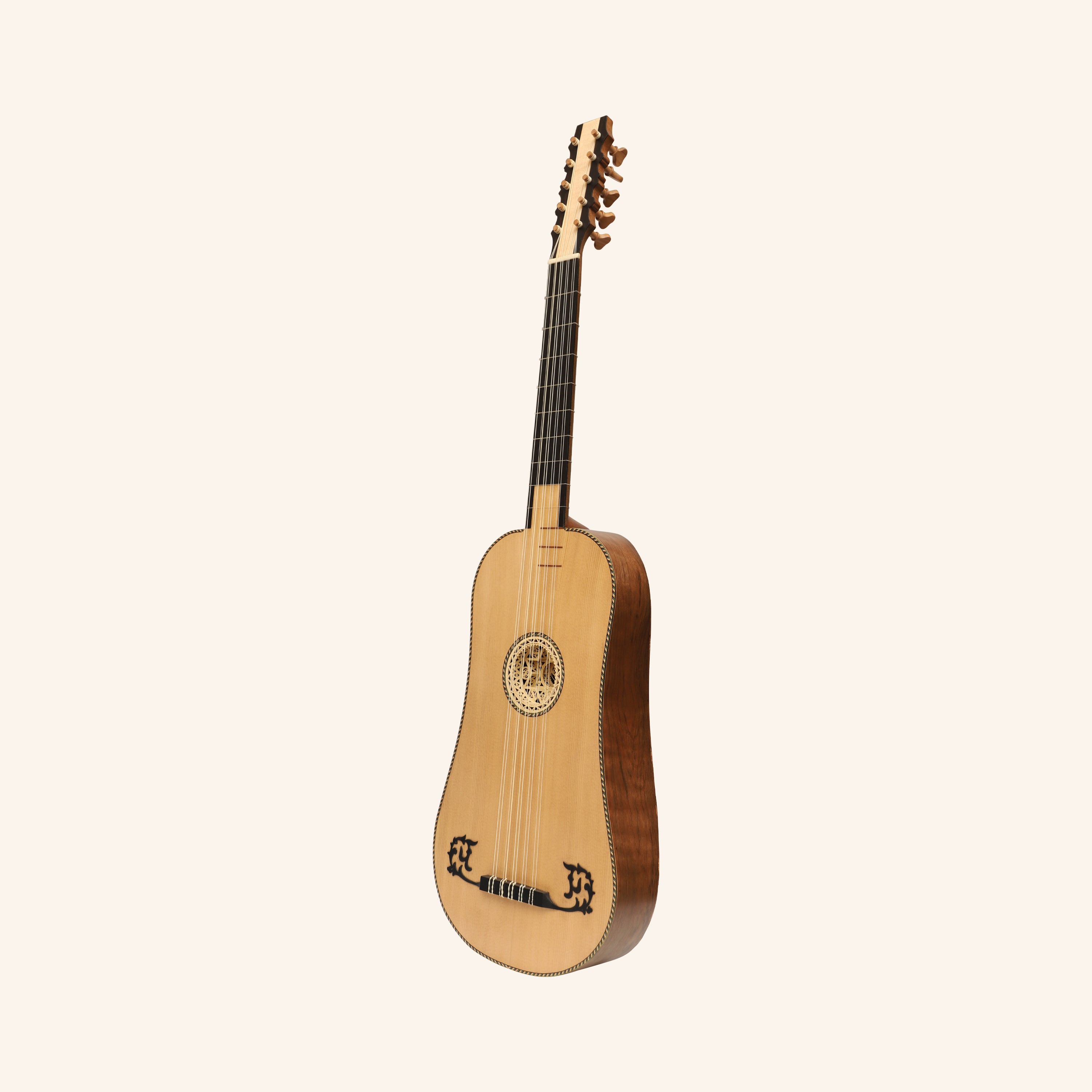 Heartland Sellas Baroque Guitar, 5 Course Walnut
